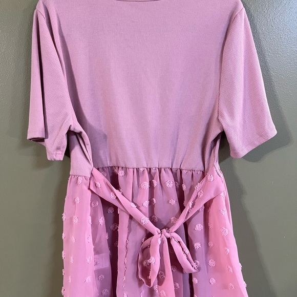 Shein Blush Pinkish Shein tieback blouse top size 1XL - Picture 2 of 3